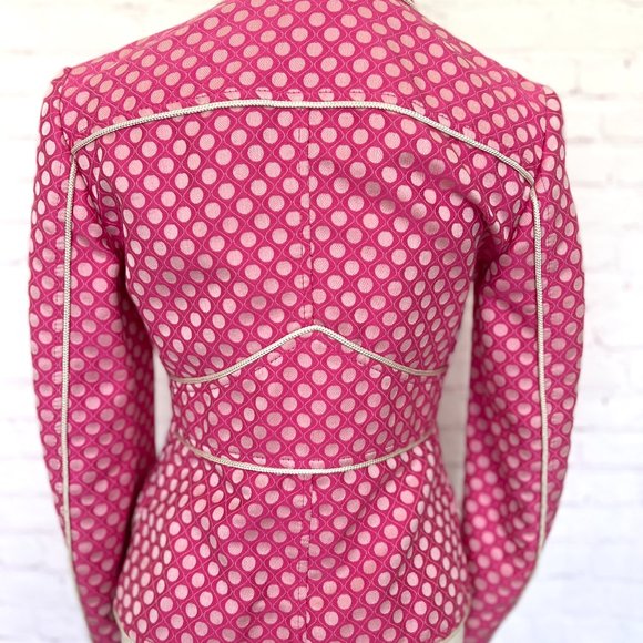 Moschino - Cheap and Chic Pink Polka Dot Blazer - Size 6 - Picture 7 of 16